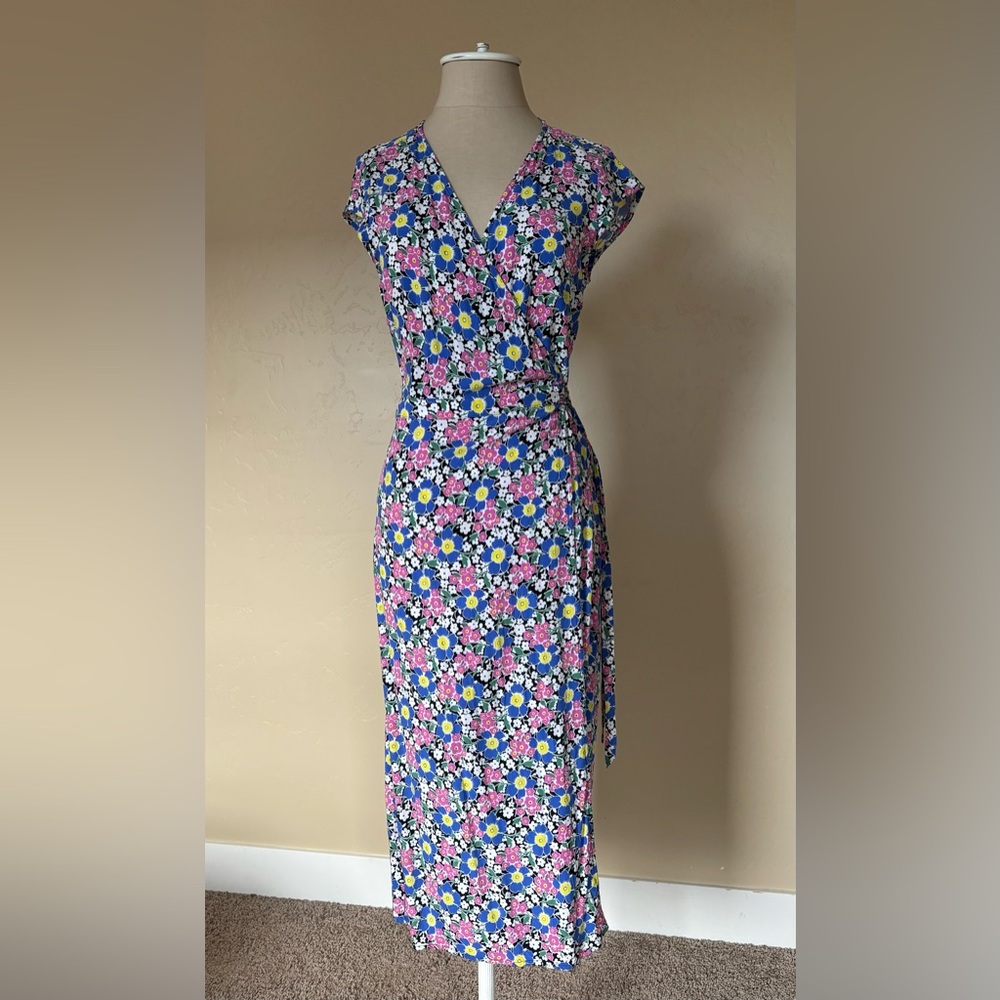 J Crew Floral Wrap Dress